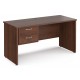 Maestro Panel End 600mm Straight Desk with Two Drawer Pedestal